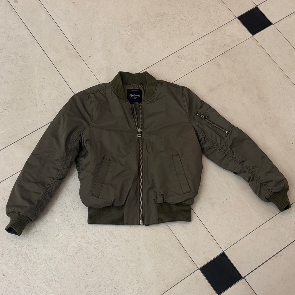 Madewell Olive Bomber Jacket
